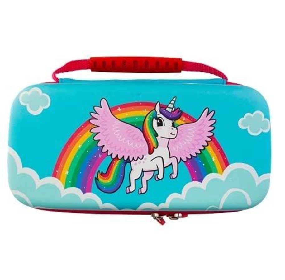 Spill - Tilbehør - iMP TECH Over the Rainbow Unicorn Case 7-in-1 Switch Lite - Miscellaneous Bag - Nintendo Switch Lite - 5060176365483