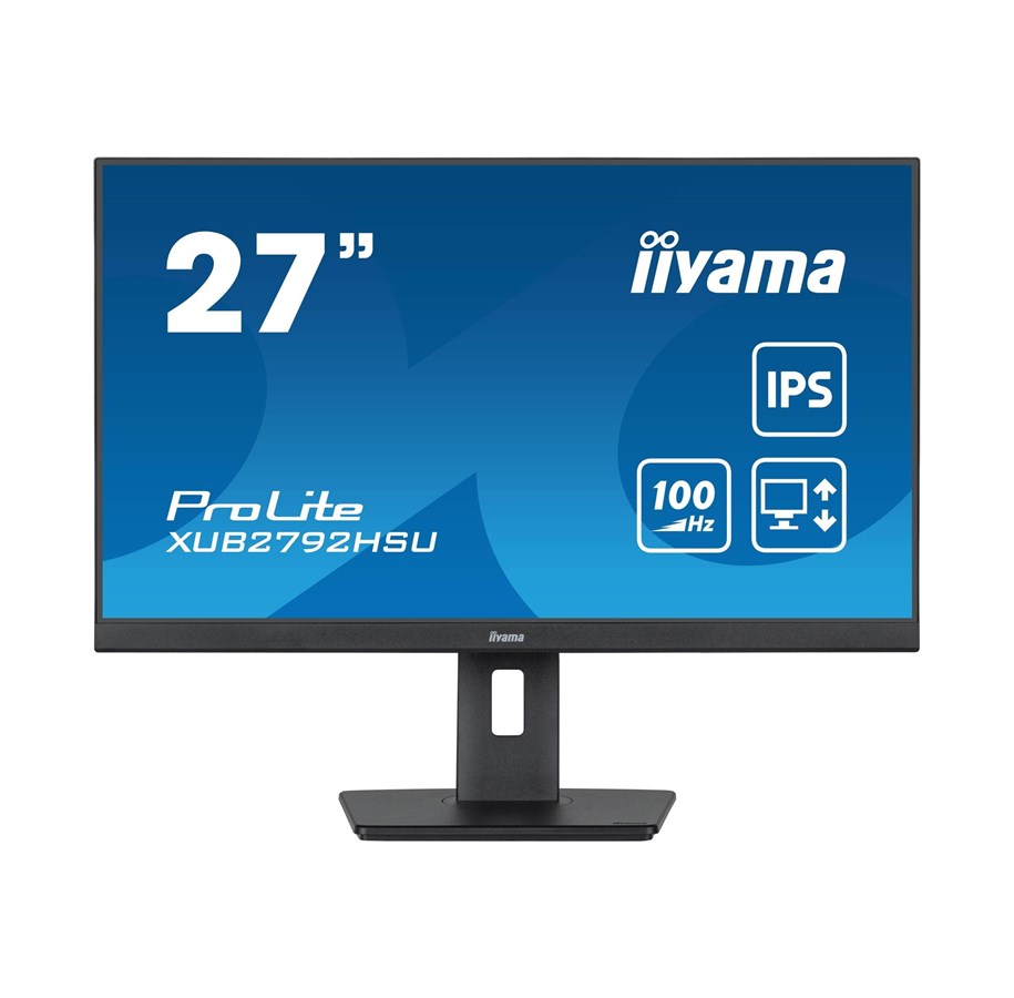 Skjerm - 27" iiyama ProLite XUB2792HSU - 1920x1080 - 100Hz - IPS - XUB2792HSU-B6