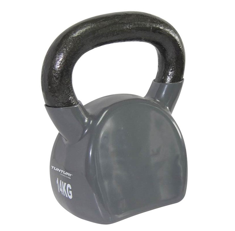 Sport & Fitness - Tunturi Vinyl Kettlebell 14 kg. - 14TUSCL350GRÅONE SIZE