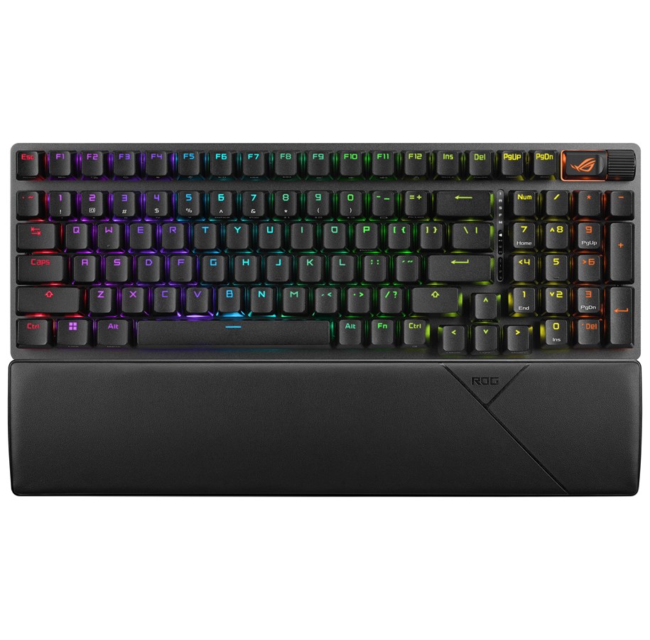 Tastatur - ASUS ROG Strix Scope II 96 Wireless - US - Gamingtastatur - Engelsk (USA) - Svart - 90MP037A-BKUA01