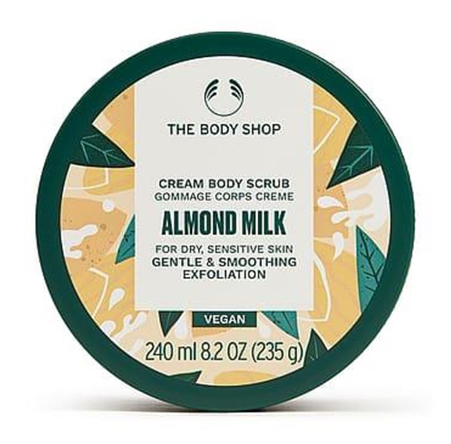 Kroppspleie - The Body Shop Body Scrub Almond Milk 240 ml - 5028197376789