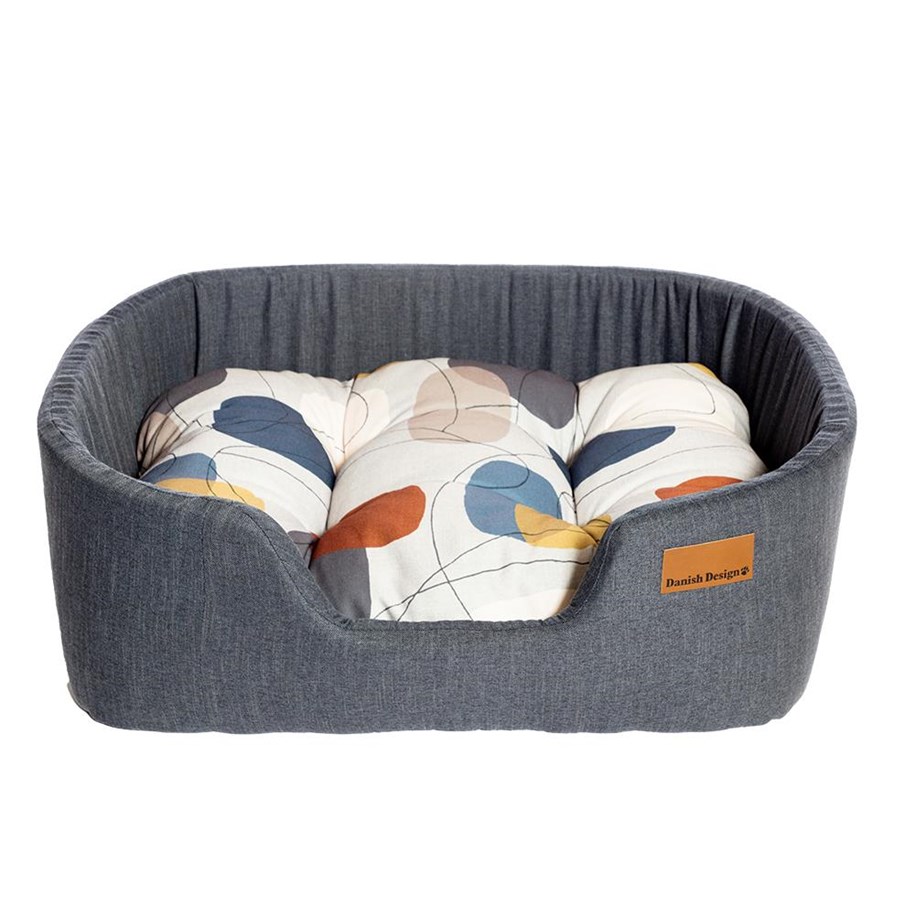 Hund - Danish Design Colour Block Steel Lux Slumber seng L - D01912