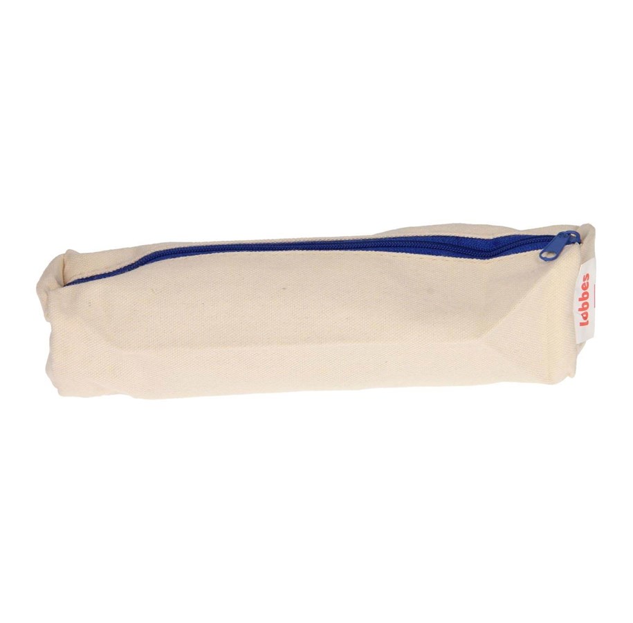 Skoleutstyr - Lobbes Cotton Pencil Case - Blue - Pencil bag-blue