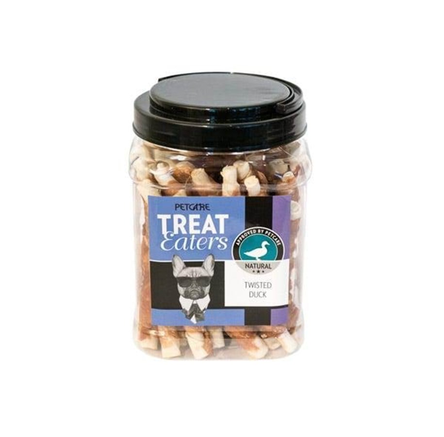 Hund - Treateaters Dogsnack Twisted duck 400g - 21868