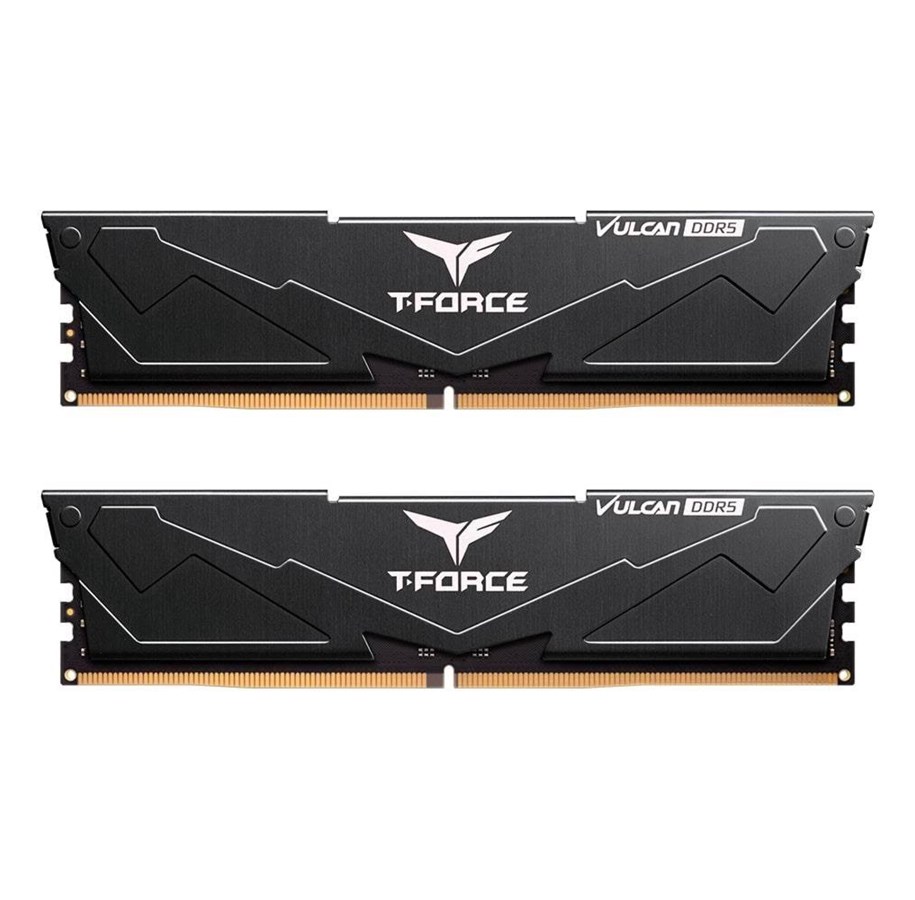 RAM - Team Group T-Force Vulcan DDR5-6000 - 32GB - CL38 - Dual Channel (2 pcs) - AMD EXPO & Intel XMP - Svart - FLBD532G6000HC38ADC01