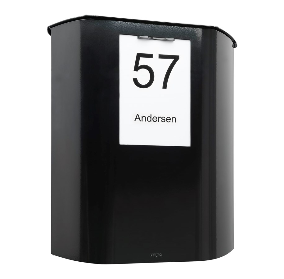 Postkasser - MEFA Ufo 650 w/Ruko lock Black - 650100