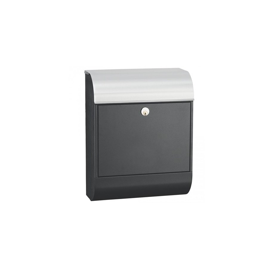 Postkasser - MEFA Pearl 872 w/Ruko lock Black/stainless - 872020