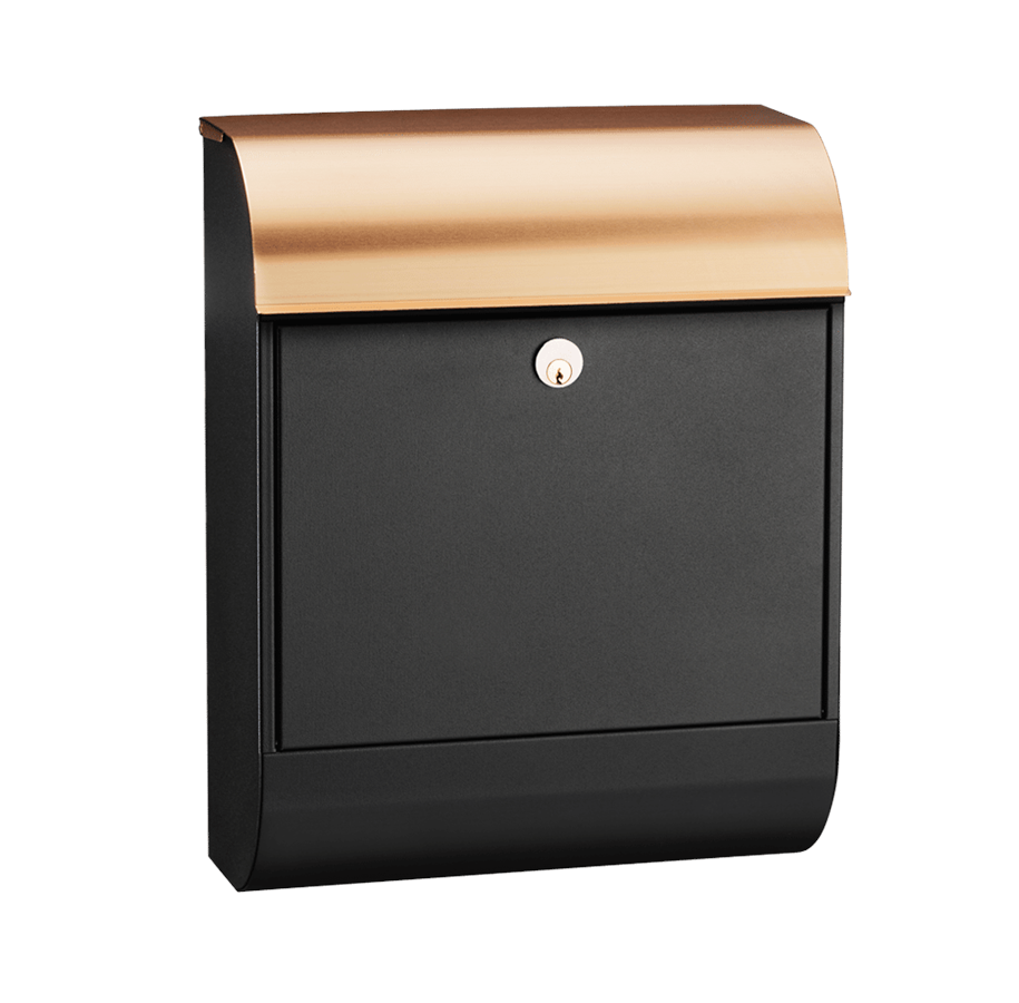 Postkasser - MEFA Pearl 872 w/Ruko lock Black/copper - 872800