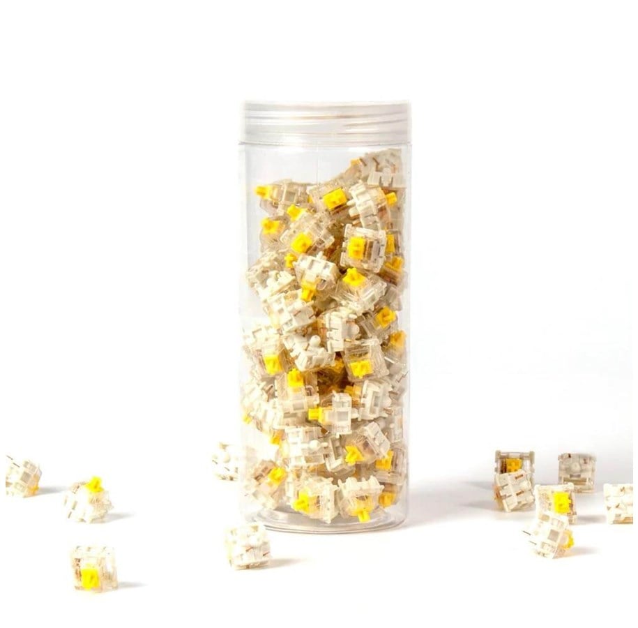 Kabinett tilbehør (kjølepasta mv.) - Keychron Switch set - Gateron Silent Yellow Switch set - 110pcs - G49