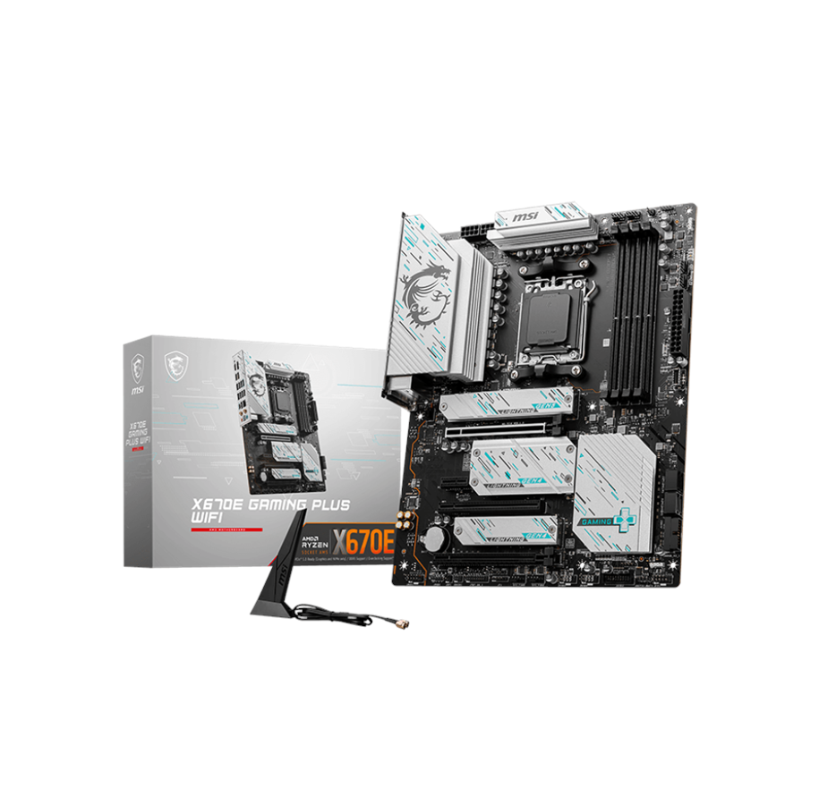 Hovedkort - MSI X670E GAMING PLUS WIFI Hovedkort - AMD X670E - AMD AM5 socket - DDR5 RAM - ATX - X670E GAMING PLUS WIFI