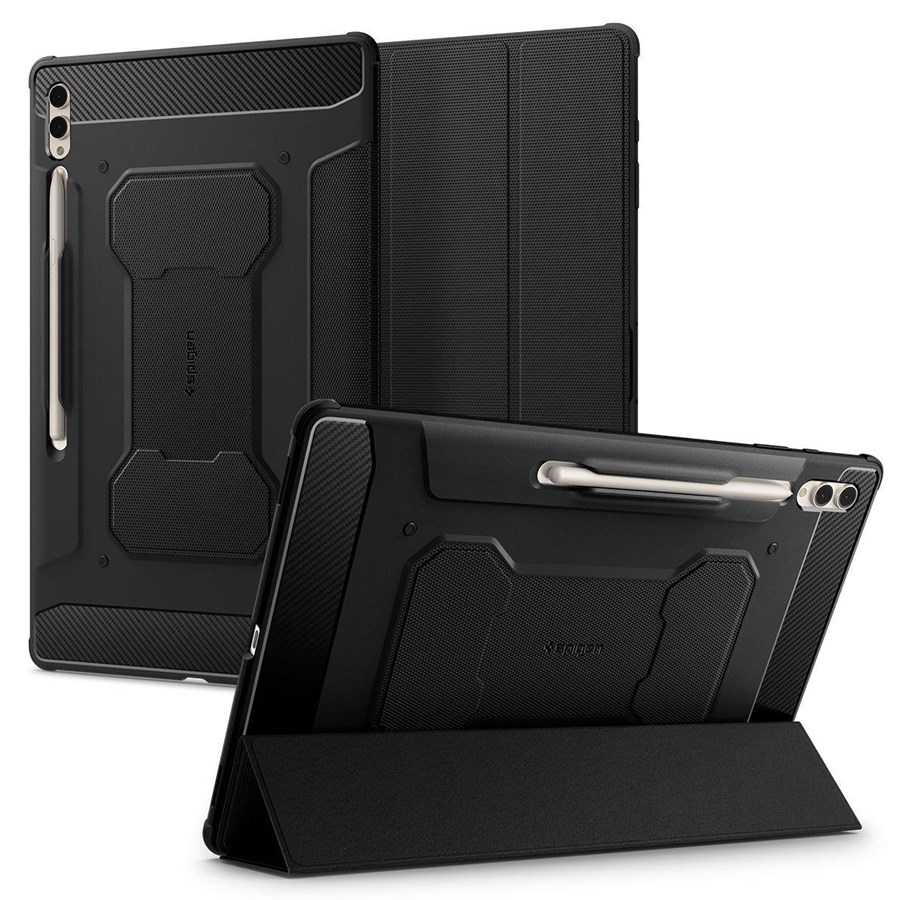Nettbrett - Deksler og etui - Spigen Rugged Armor Pro - black - Samsung Galaxy Tab S10/S9/S8 Ultra - ACS06538