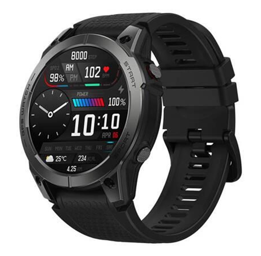 Smartklokke, Smartwatch & Sportsklokke - Zeblaze Smartwatch  Stratos 3 (Black) - Stratos 3 Black