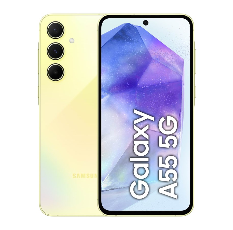 Mobiltelefoner - Samsung Galaxy A55 5G 256GB/8GB - Awesome Lemon - SM-A556BZYCEUB