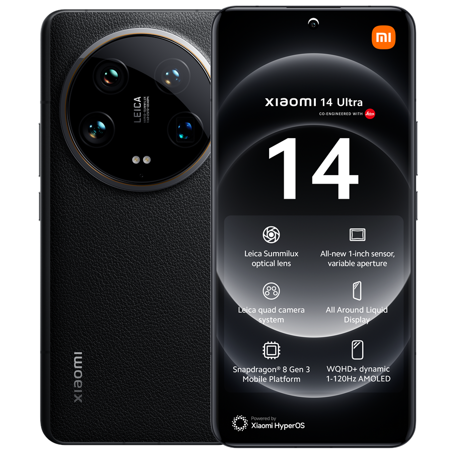 Mobiltelefoner - Xiaomi 14 Ultra 512GB/16GB - Svart - MZB0G86EU