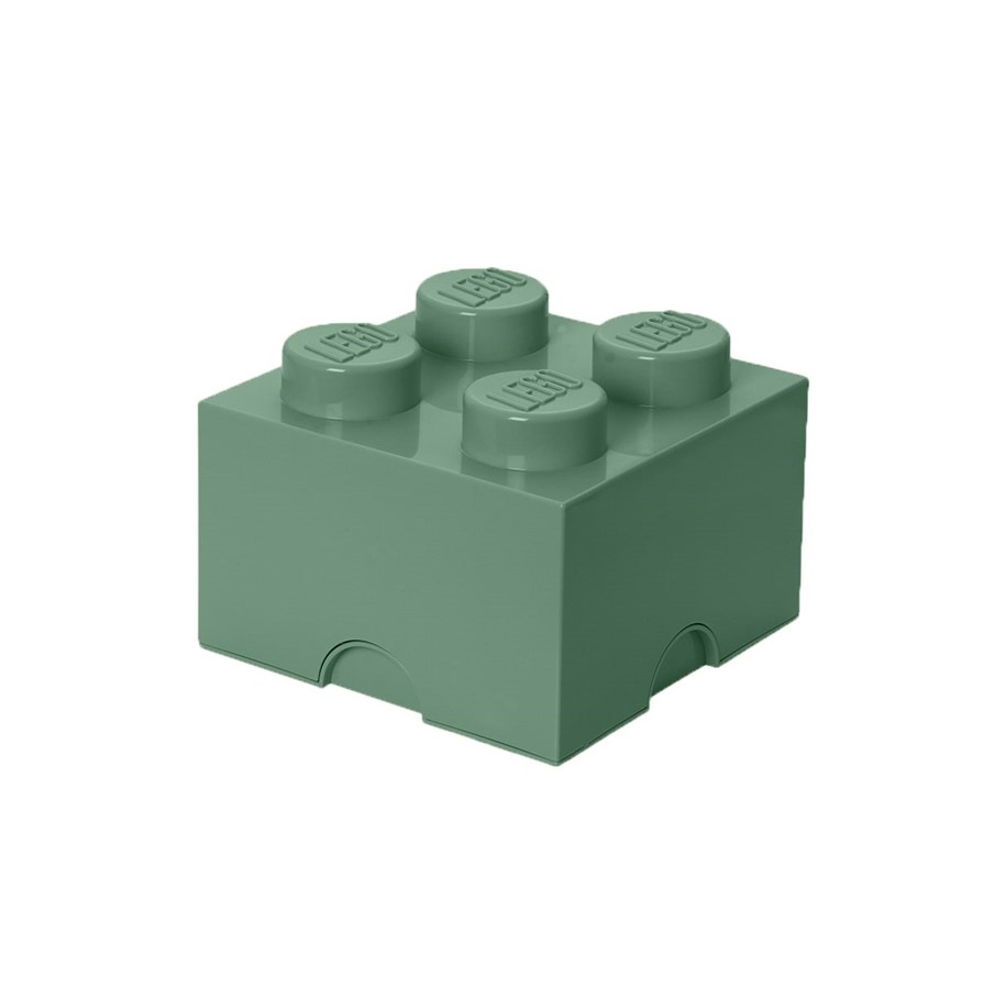 Barnerom - LEGO STORAGE BRICK 4 - SAND GREEN - 40031747
