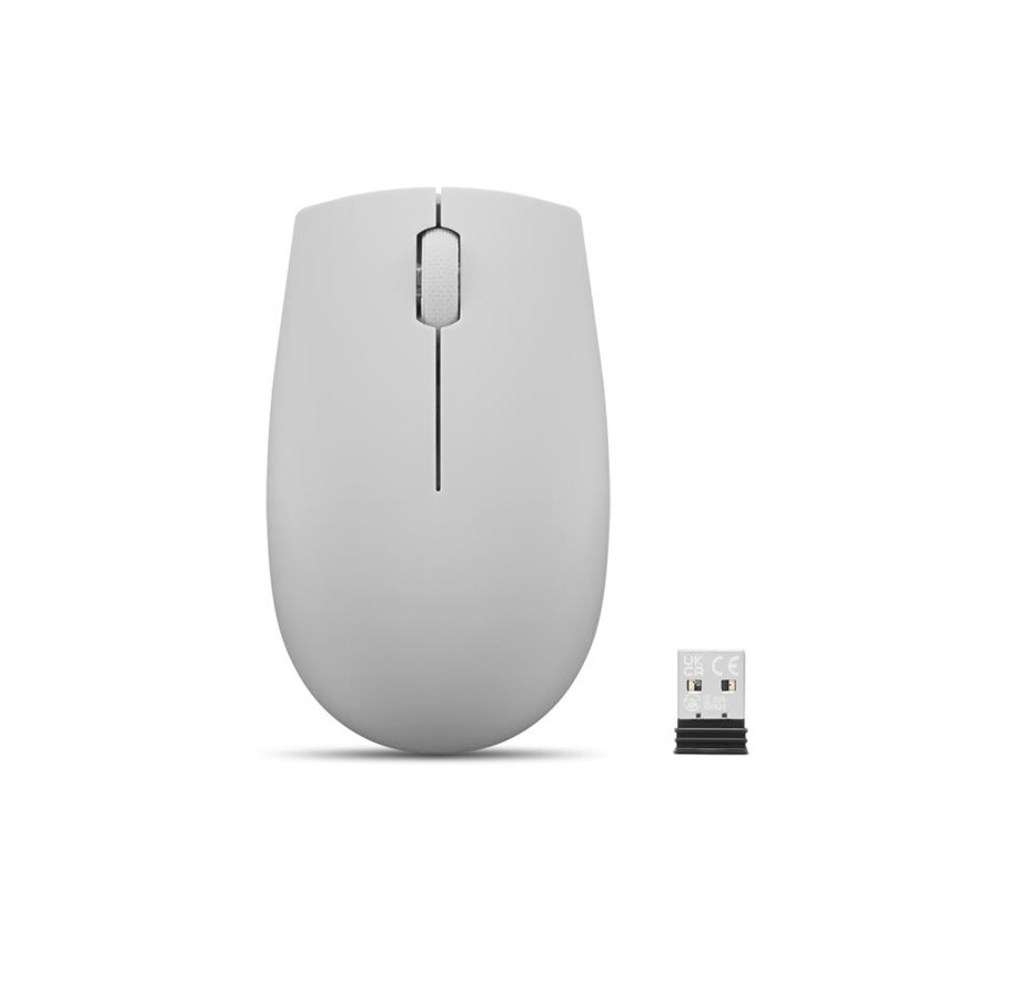 Mus - Lenovo 300 Wireless Compact - Mus - Optisk - 3 knapper - Grå - GY51L15678