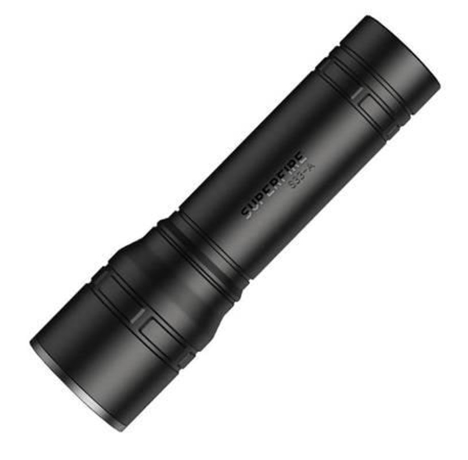 Smarthus - Superfire Flashlight  S33-A USB (black) - S33-A Black