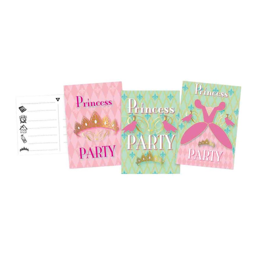 Leketøy - Haza Witbaard Princess Party Invitations 6pcs. - 435325