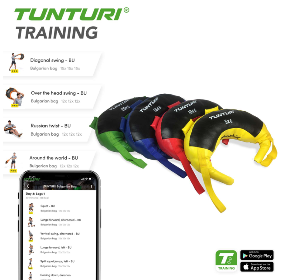 Sport & Fitness - Tunturi Bulgarian Bag 10 kg. - 14TUSCF017IONE SIZE