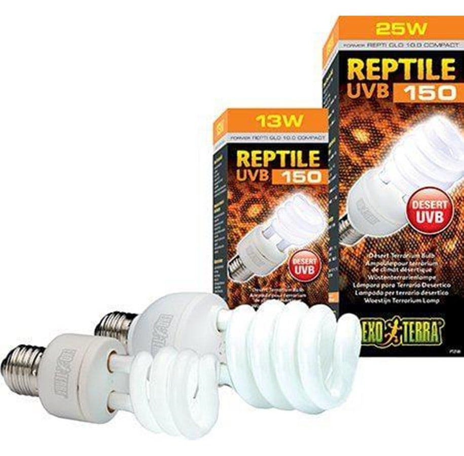 Oppvarming/Lys - EXO TERRA - Reptile Uvb 150 Fluorescent lamp 25W E27 - (220.1881) - 220.1881