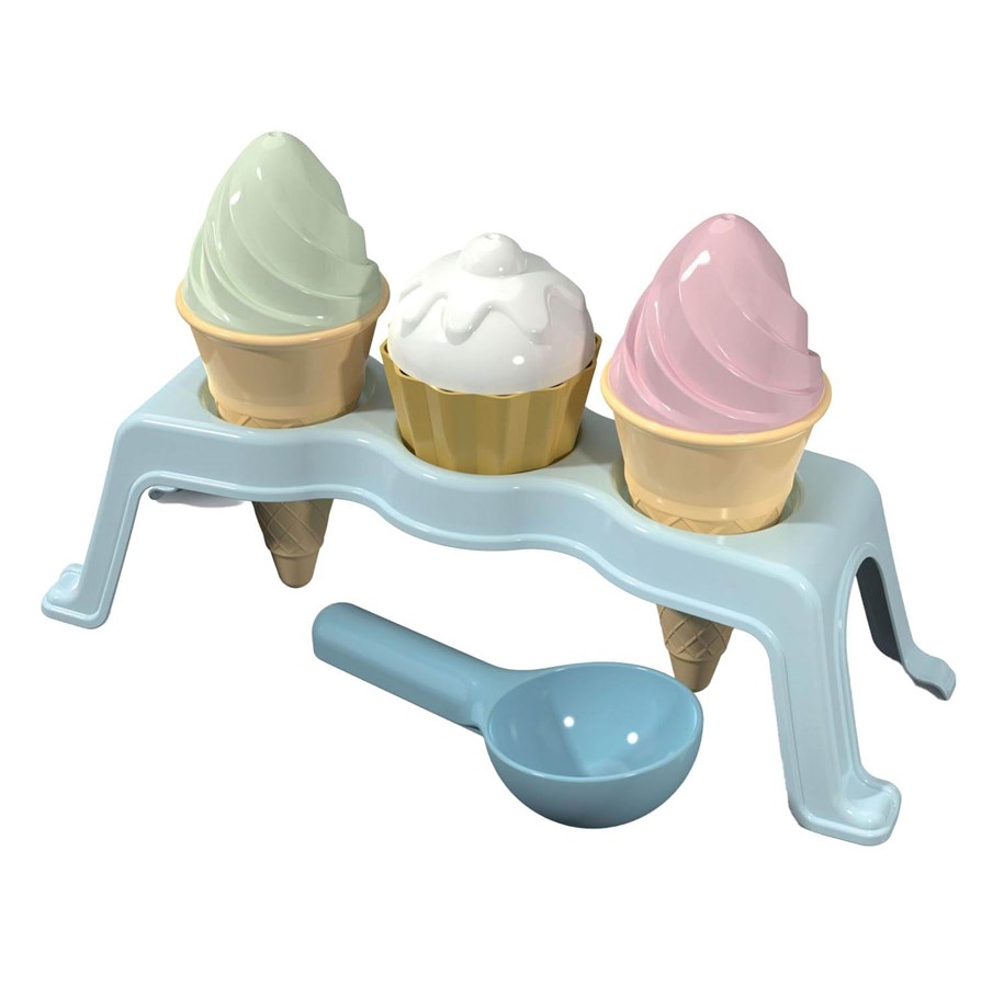 Utendørsleker - Androni Cupcake and Ice Cream Beach Set - 3403-0000