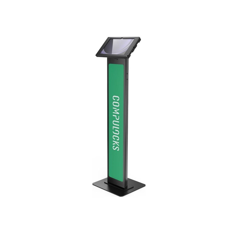 Skjermholder - Compulocks Galaxy Tab A9+ Apex Enclosure Brandable Floor Stand Black - 140B87GAPX9B