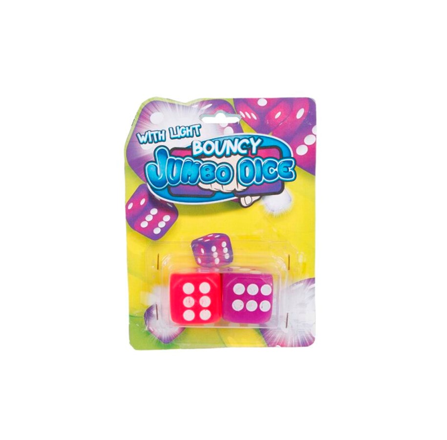 Brettspill & Puslespill - Pocket Money Bouncy Dice With Light 2-Pack - 621176