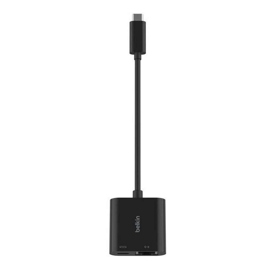Nettverksadapter - Belkin USB-C Ethernet Adapter 100W PD *DEMO* - INC019BTBK