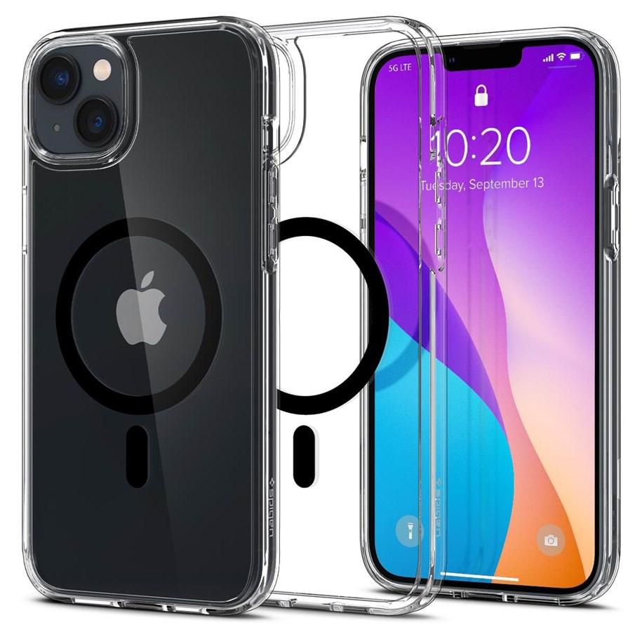 Mobil - Deksel og etui - Spigen Ultra Hybrid MagSafe - black - iPhone 14 Plus - ACS04903