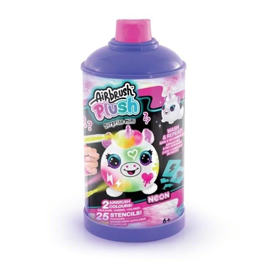 Kreative leker - Airbrush Plush Neon mini Mystery Kit PDQ - 1020