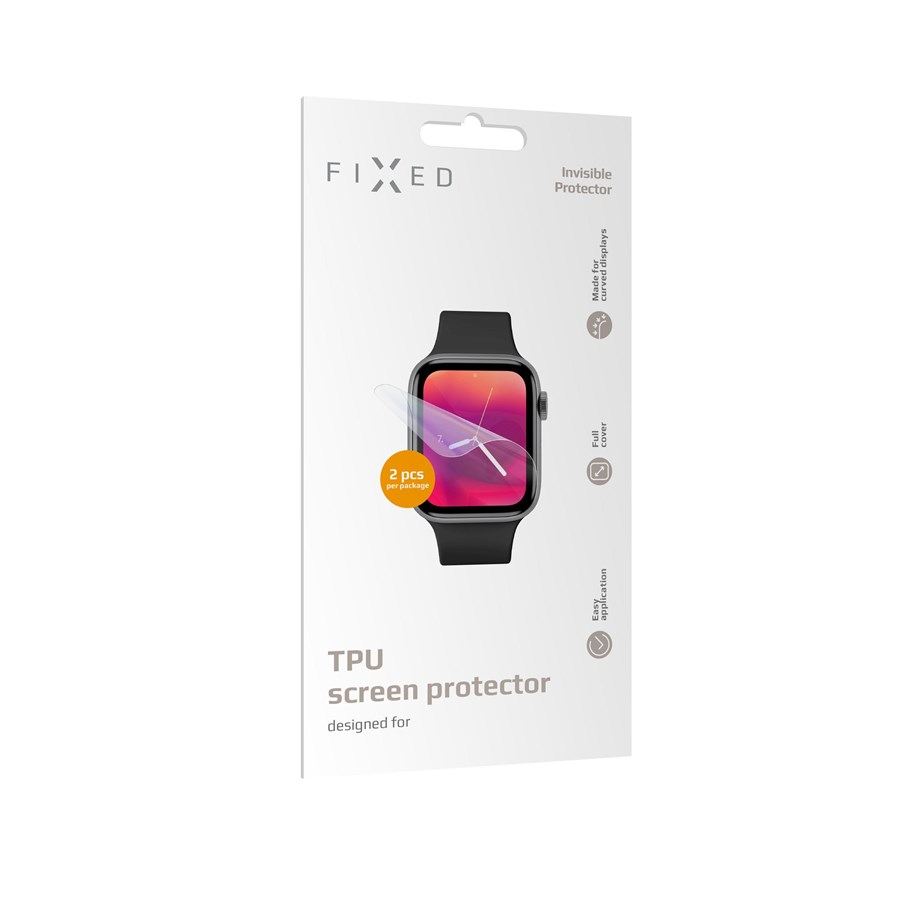 Mobil - Beskyttelsesglass - FIXED INVISIBLE Screen Protector Apple Watch 41mm 2pcs - FIXIP-817