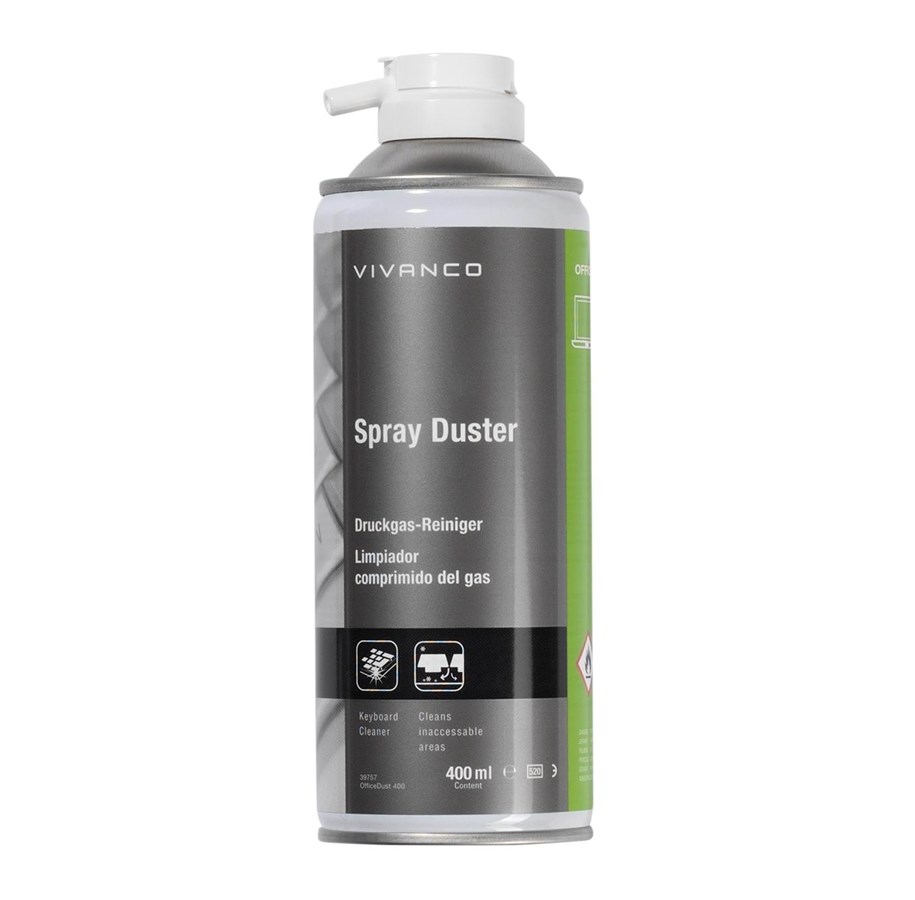 Kabinett tilbehør (kjølepasta mv.) - Vivanco Air duster 400ml for PC and A/V devices - 4008928397574