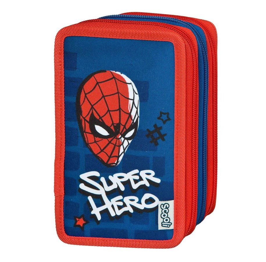 Skoleutstyr - Marvel Spider-Man Tripple Pencil Case - SPAN0421