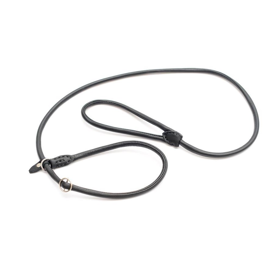 Hund - Timely PARIS Retrieverline Sort 6 mm. 120 cm. krom m/stop - T1316120B
