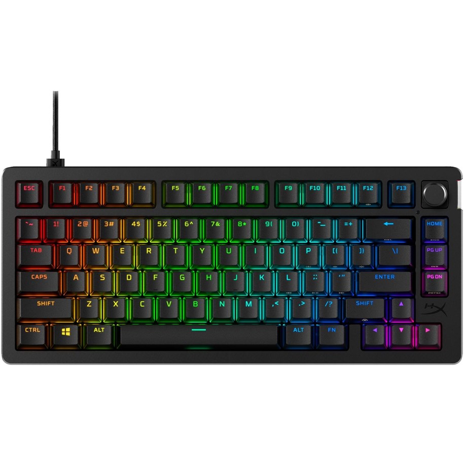 Tastatur - HyperX Alloy Rise Gaming Keyboard 75 - AZERTY - Gamingtastatur - Fransk - Svart - 7G7A4AAABF