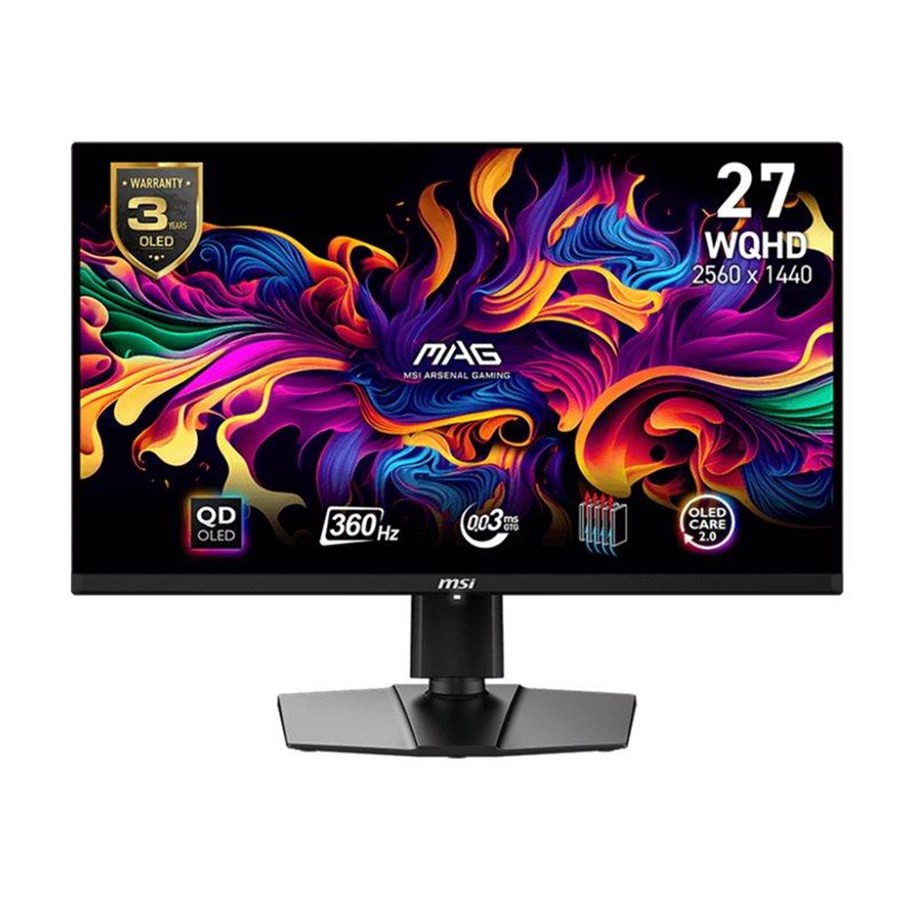 Skjerm - 26.5" MSI MAG 271QPX - 2560x1440 - 360Hz - QD-OLED - MAG 271QPX QD-OLED