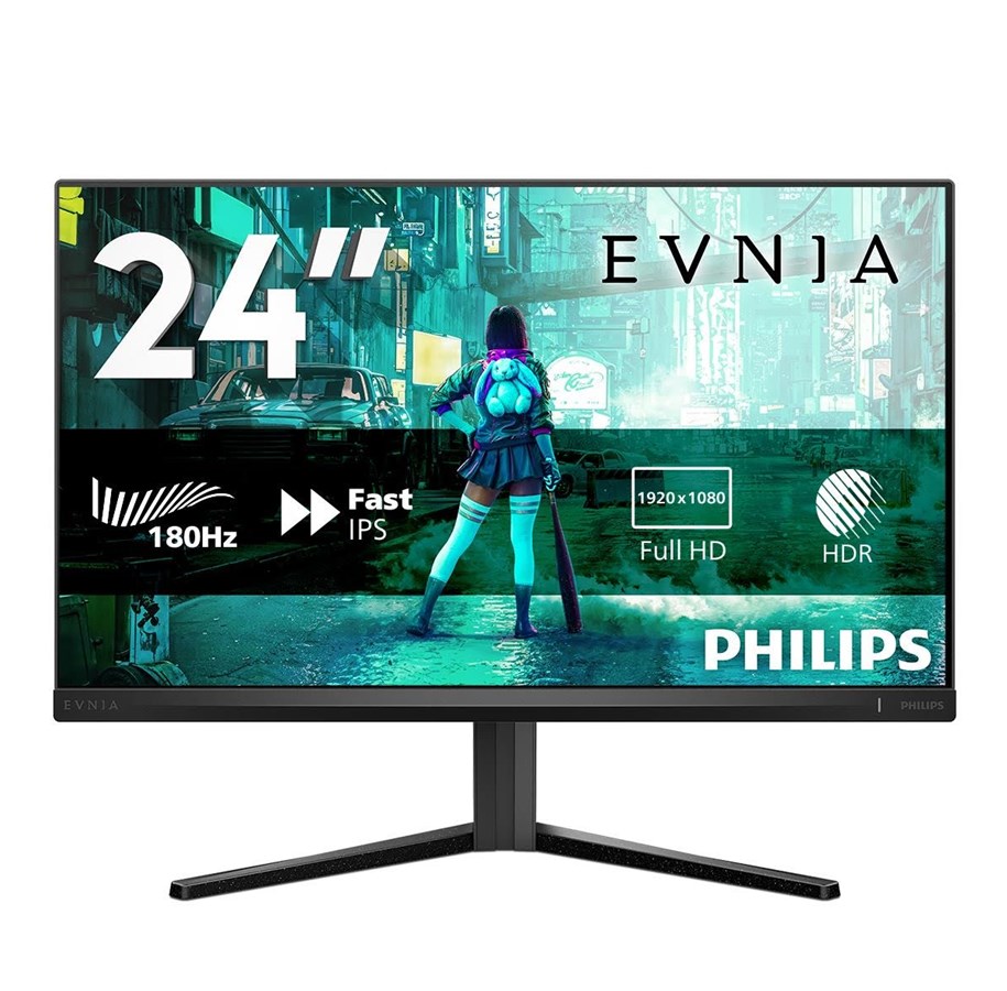 Skjerm - 24" Philips Evnia 3000 24M2N3200S - 1920x1080 (FHD) - 180Hz - IPS - 24M2N3200S/00