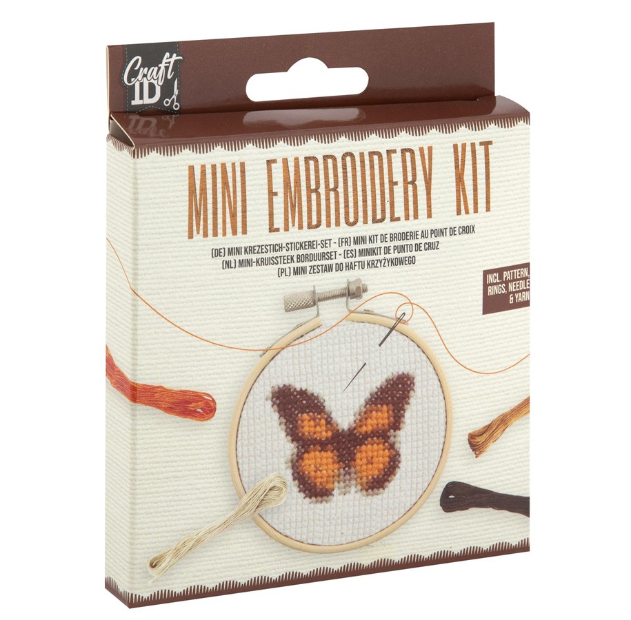 Arts & Crafts - Tilbehør - Creative Craft Group Craft ID - Mini embroidery kit - Butterfly (CR1710 - CR1710/GE