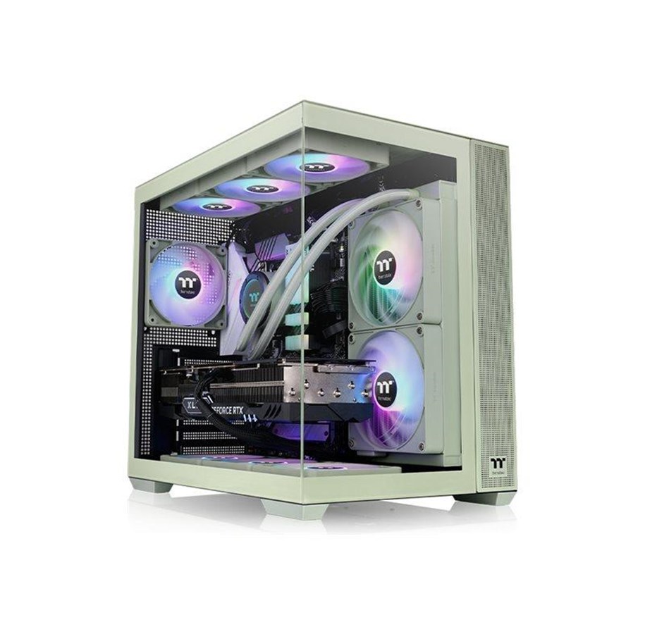 Kabinett - Thermaltake View 380 TG ARGB - Kabinett - Tower - Grønn - CA-1Z2-00MEWN-00