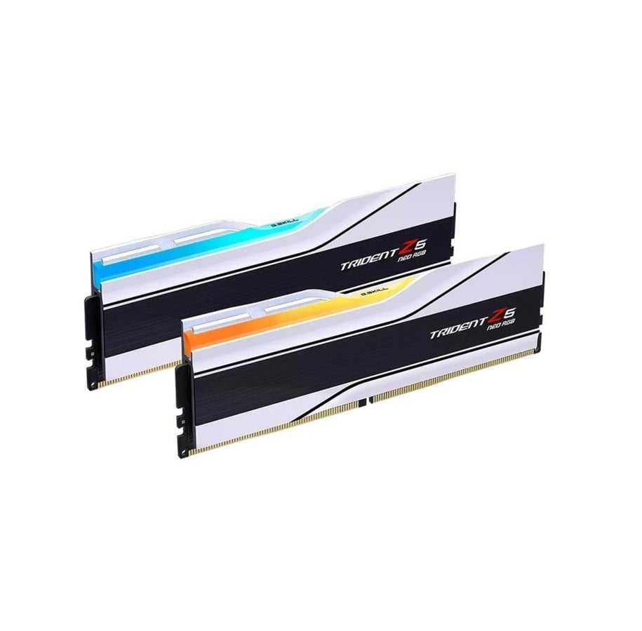 RAM - G.Skill Trident Z5 Neo RGB DDR5-6400 - 32GB - CL30 - Dual Channel (2 pcs) - AMD EXPO - Hvit med RGB - F5-6400J3039G16GX2-TZ5NRW