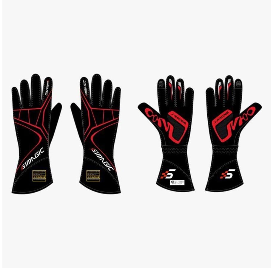 Spill - Tilbehør - Simagic Racing Gloves - Size: 2XL - Gloves(Outer Seam)-2XL