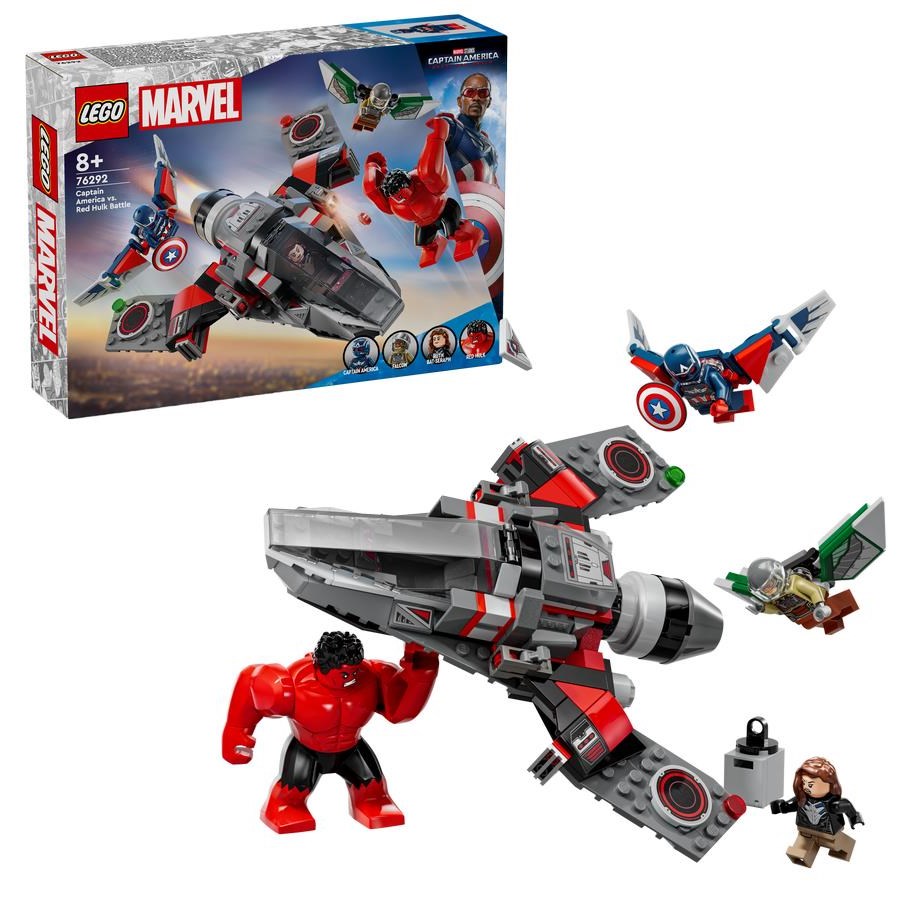 LEGO® - LEGO Super Heroes 76292 Captain America i kamp mot Red Hulk - 76292