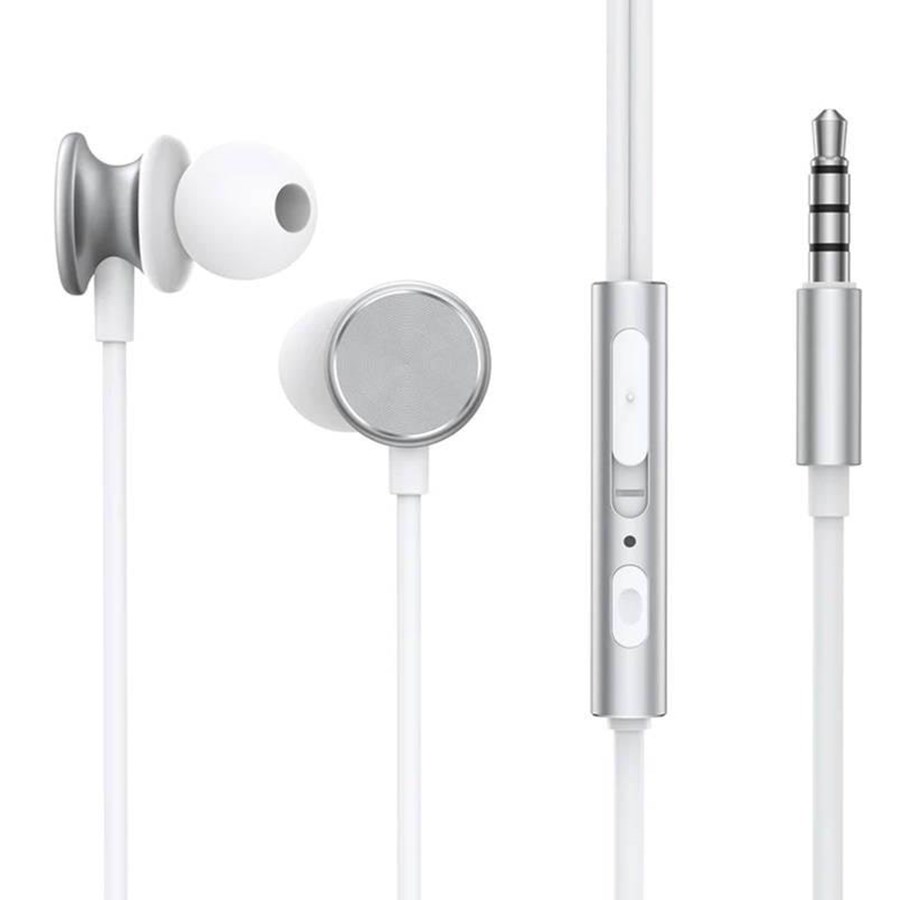 Hodetelefoner - Joyroom Wired Earphones JR-EW03 Half in Ear (Silver) - JR-EW03 Silver