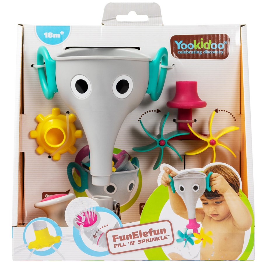 Babyleker - Yookidoo FunElefun Fill 'N' Sprinkle - Grey - 40206