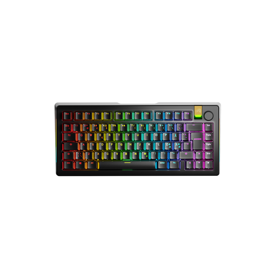 Tastatur - Glorious GMMK 3 Pro HE 75% Wireless - Gamingtastatur - Uten numpad - Nordisk - Svart - GLO-KB-GMMK3-PRO-75-PB-HE-WL-BLK-ND