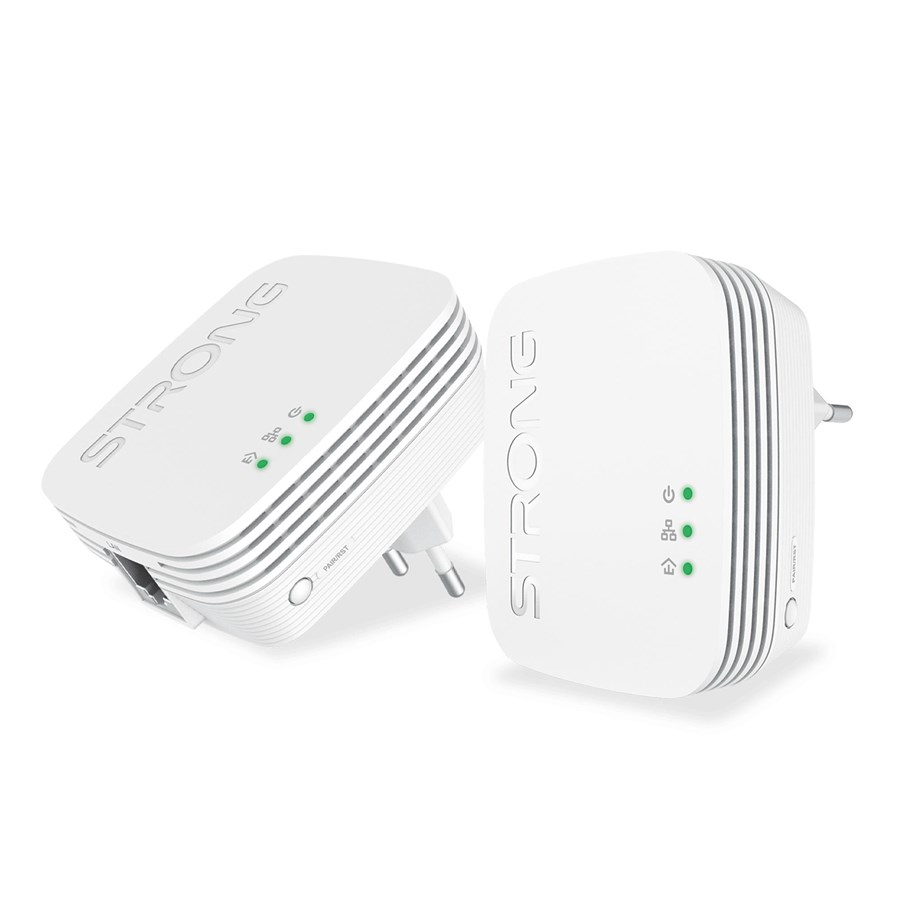 Homeplug / PowerLine - Strong Powerline 1000 Mini 2-pack - 1000 Mbit/s Homeplug / PowerLine - POWERL1000DUOMINI