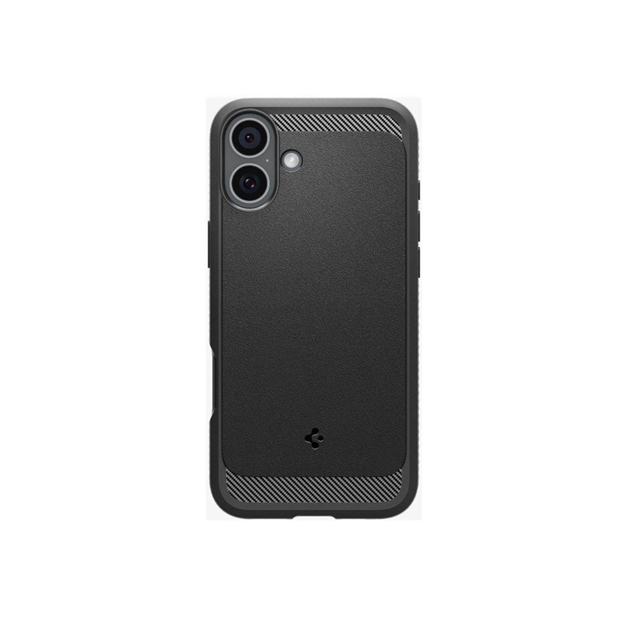 Mobil - Deksel og etui - Spigen Rugged Armor MagSafe matte black - iPhone 16 Plus - ACS08087