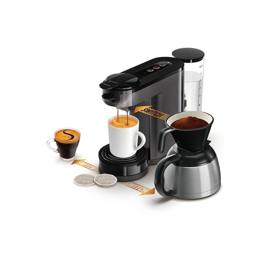 Kaffe & Espresso - Philips Senseo Switch 3-in-1 BASE+ HD6593/20 - Cashmere Grey - HD6593/22