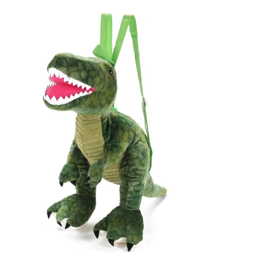 Dukker, Bamser & Utstyr - Toi-Toys Dinosaur Backpack T-rex Plush 50cm - 75149A