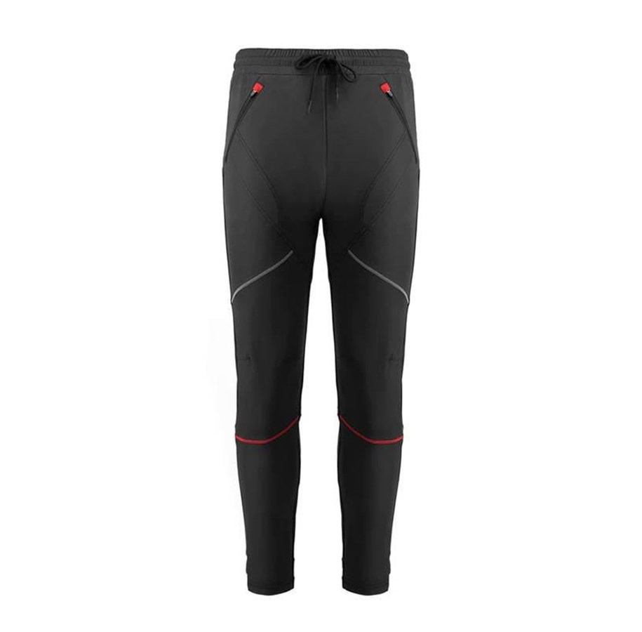 Sykkelutstyr - Rockbros Winter cycling pants size: XL RKCK00012XL (black and red) - RKCK00012 XL